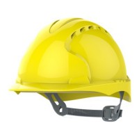 CAPACETE POLIETILENO AMARELO C/ VENTILAÇÃO EVO2